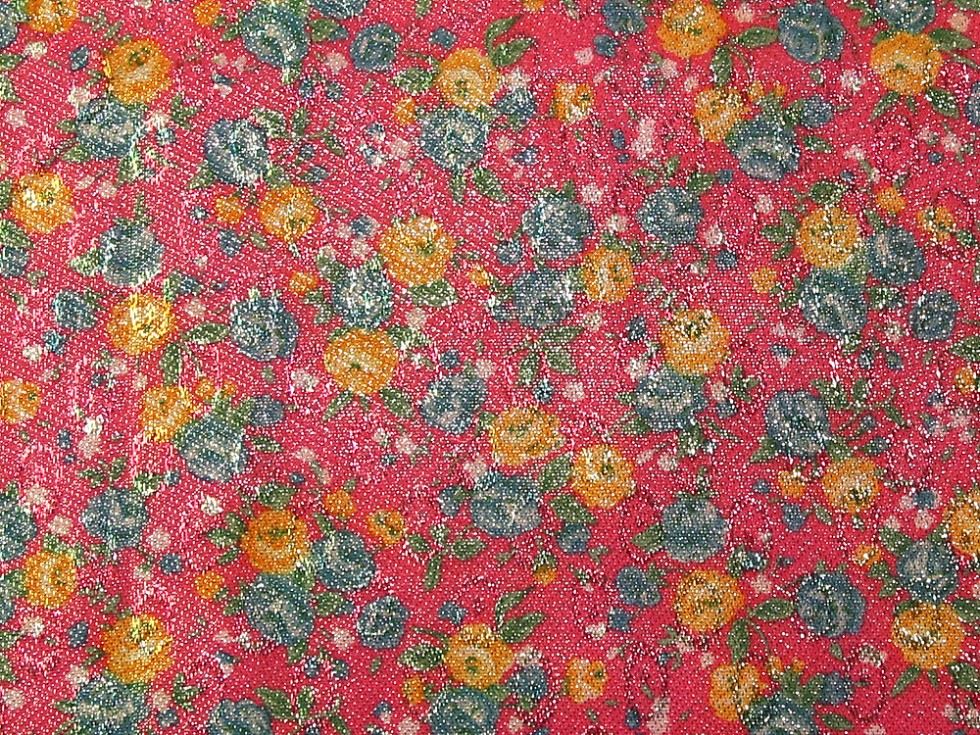 Pink Deadstock Metallic Woven Brocade Fabric