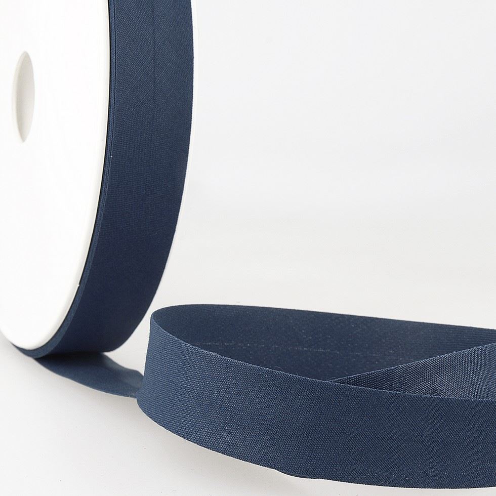 Stephanoise Navy Blue Polycotton Bias Binding Tape
