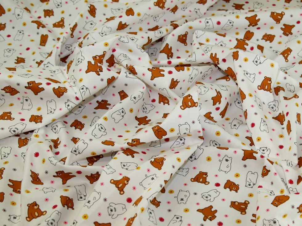 White Deadstock 100% Cotton Poplin Fabric