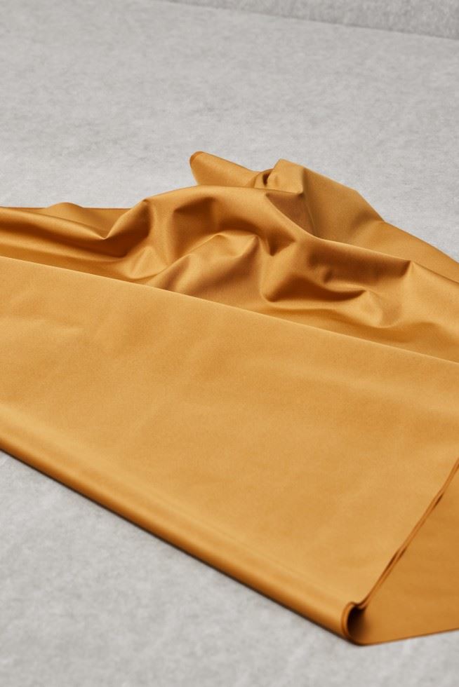 Mind The Maker Dry Mustard Thelma Solid Coating Fabric