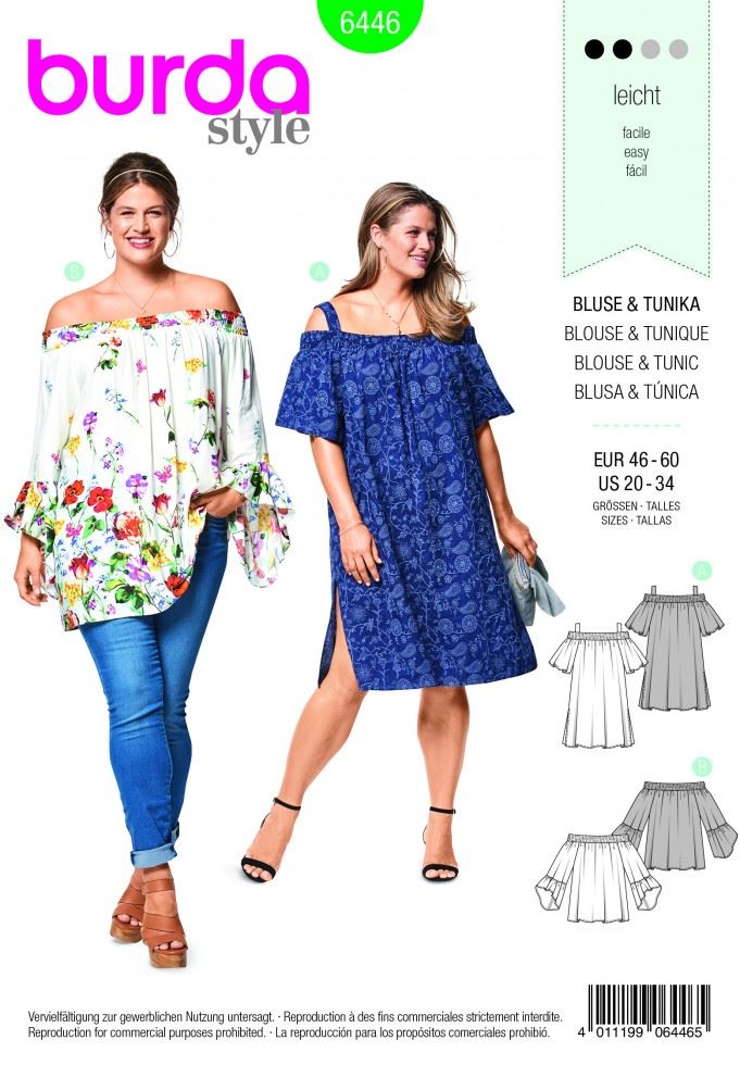 Burda Paper Sewing Pattern 6446
 