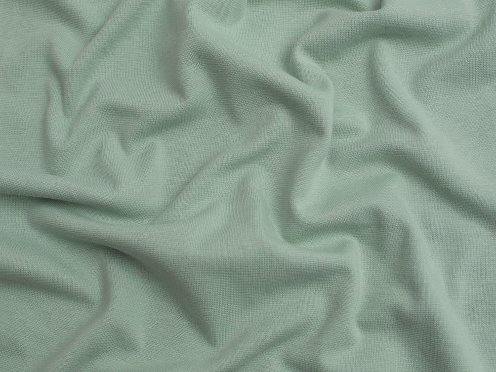 Minerva Core Range Organic Tubular Ribbing Stretch Knit Fabric Tea Green
 