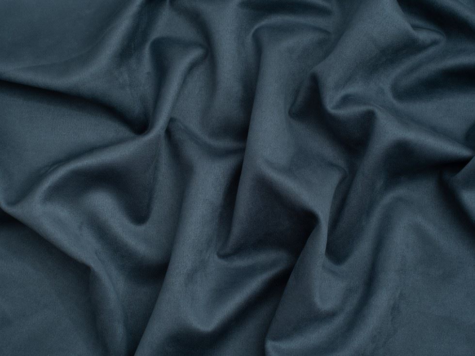 Minerva Core Range Suede Scuba Stretch Knit Fabric Denim Blue
 