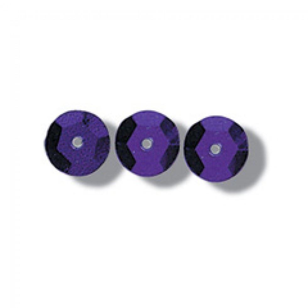 Trimits Purple Round Cup Sequins (Value Pack Of 5)