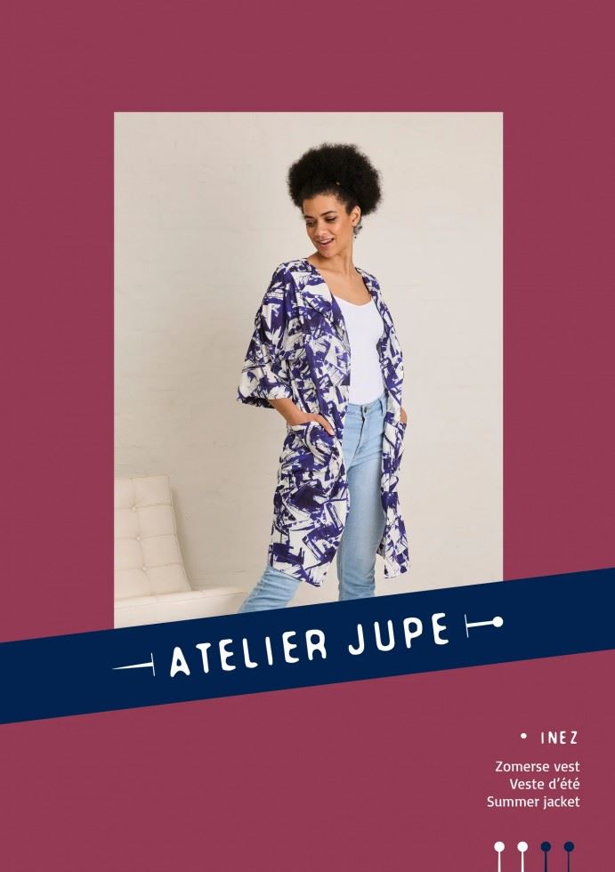 Atelier Jupe Paper Sewing Pattern Inez Summer Jacket
 
