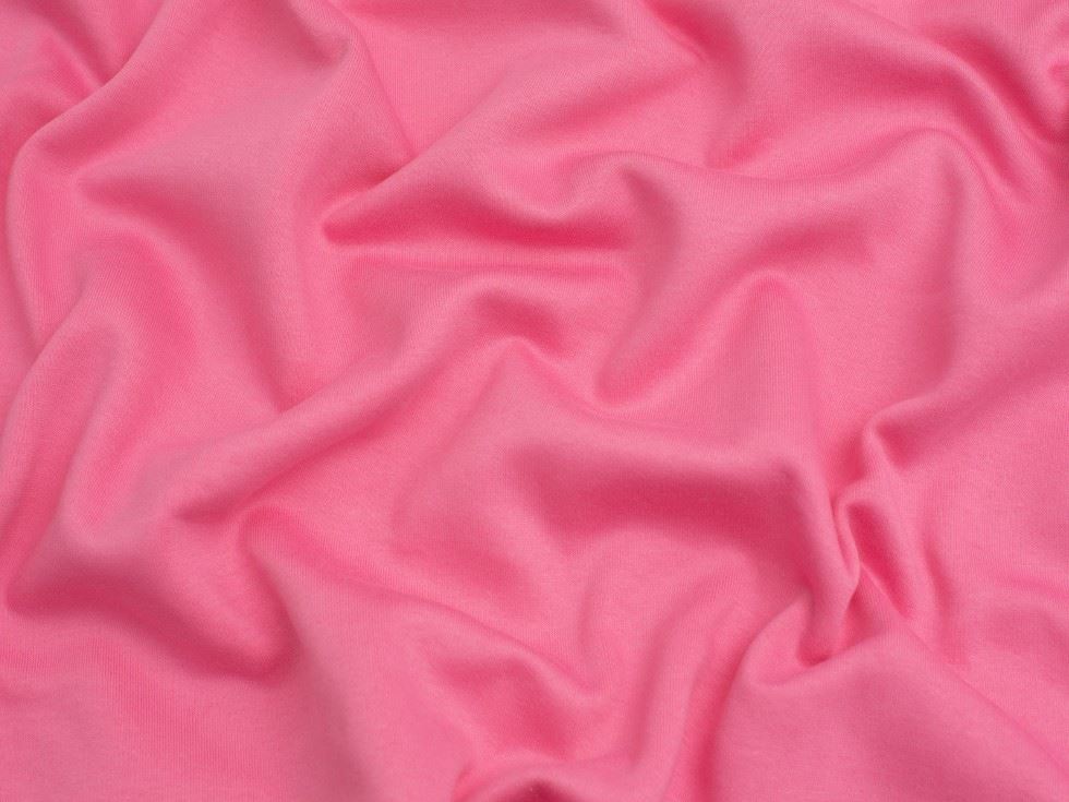 Minerva Core Range Blush Polycotton Fleece Back Sweatshirt Stretch Knit Fabric