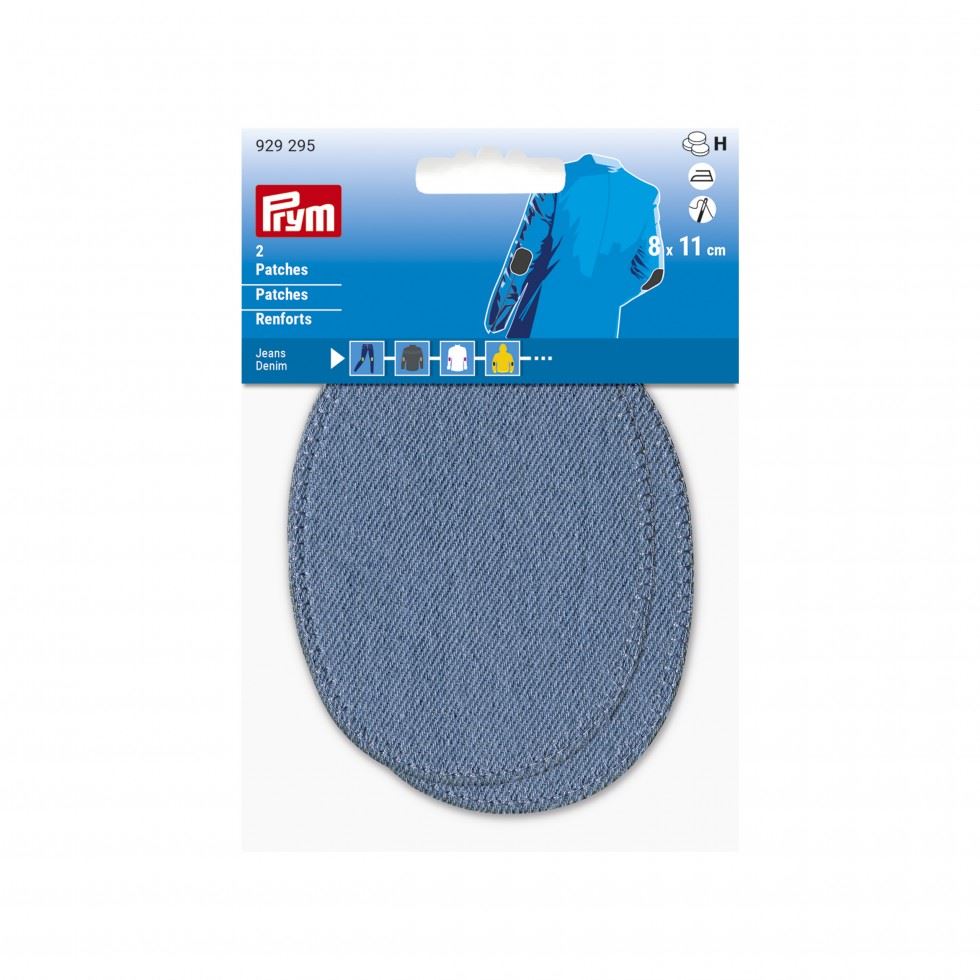 Prym Denim Elbow Patches Light Blue