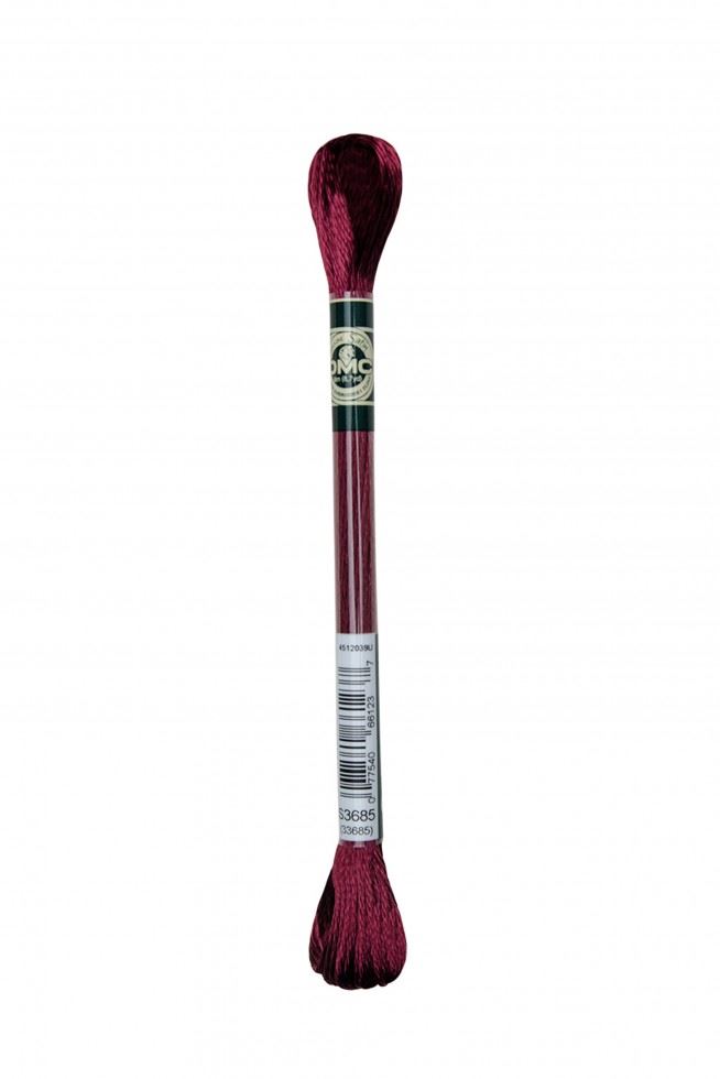 Dmc 3685 Satin Embroidery Thread