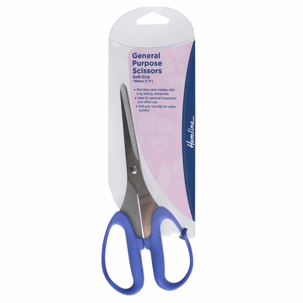 Image of Hemline Soft Grip General Purpose Scissors