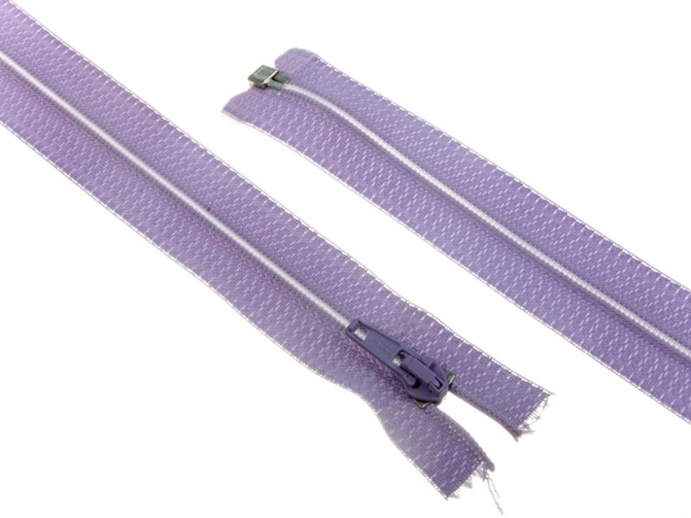 Nylon Open End Coat Zips Lilac
 