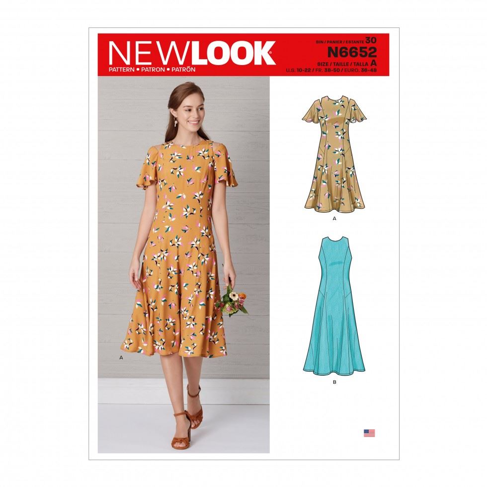 New Look Paper Sewing Pattern 6652
 