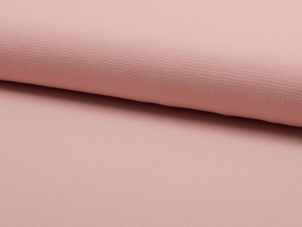Salmon Deadstock Textured Stretch Woven Pebble Crepe Fabric