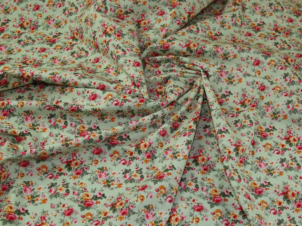 Rose And Hubble Meadow 100% Cotton Poplin Fabric