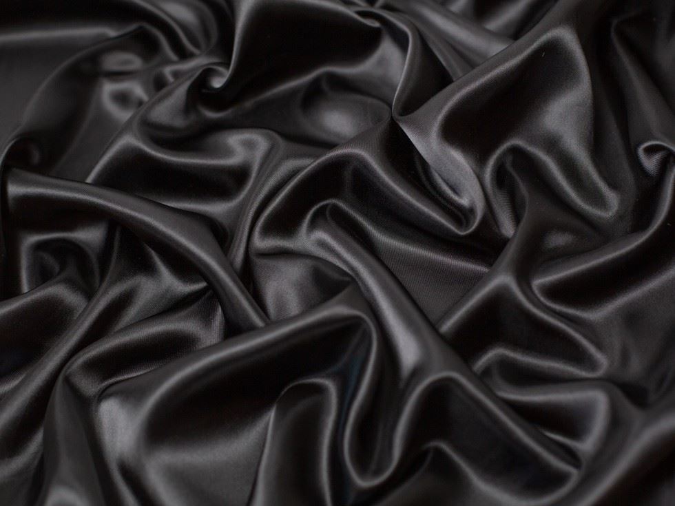 Satin Acetate Lining Fabric Black
 