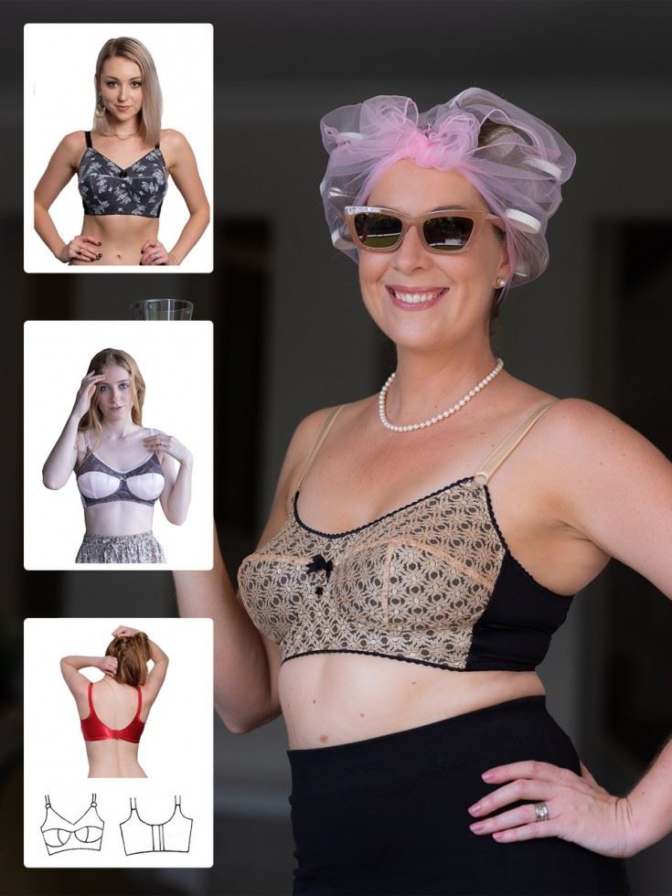 Booby Traps Paper Sewing Pattern Lynnette Wire Free Bra
 