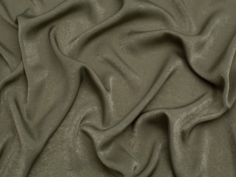 Minerva Core Range Velvet Touch Satin Fabric Ivy