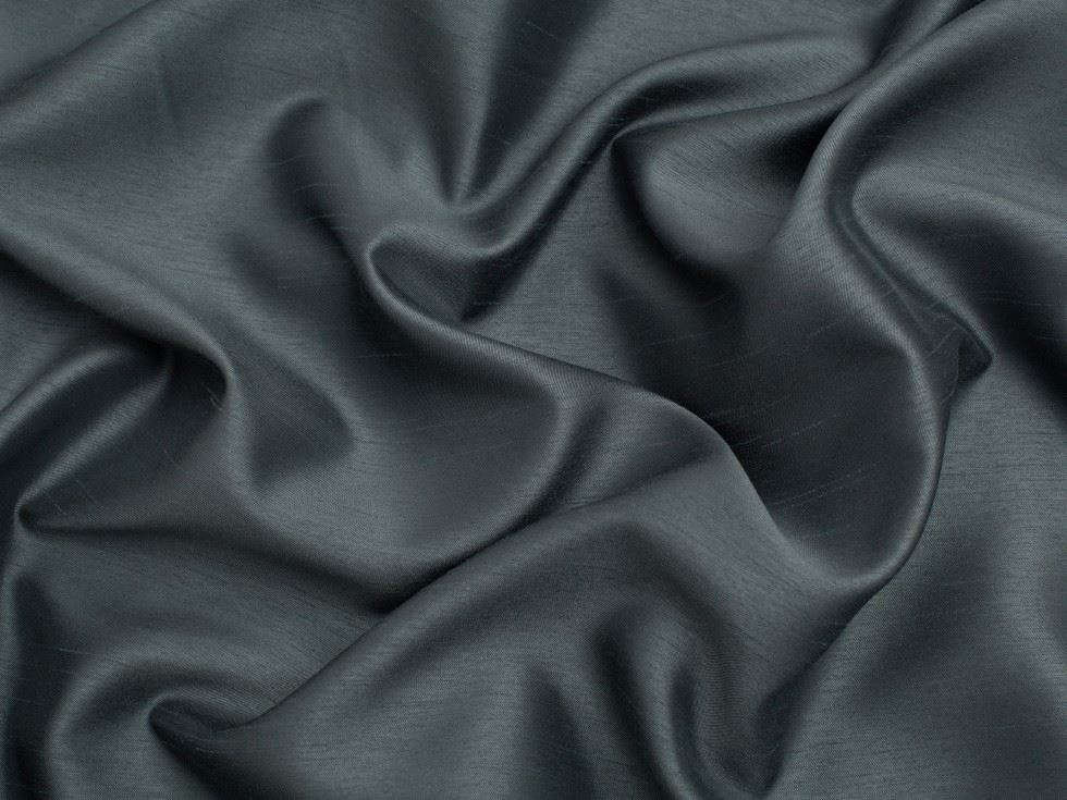 Minerva Core Range Shantung Dupion Fabric Dark Grey
 