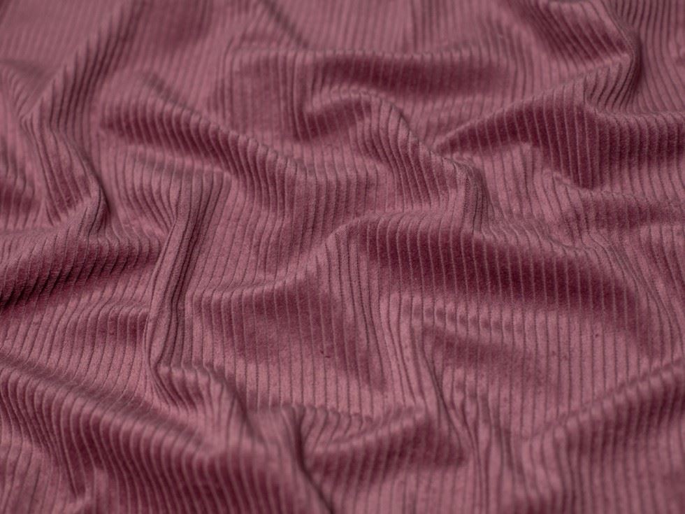 Minerva Core Range Mauve 5 Wale Cotton Jumbo Cord Fabric