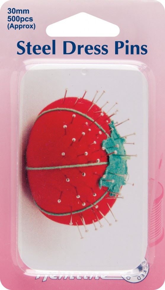Minerva Dressmaking Pins Steel Hemline H670.pt