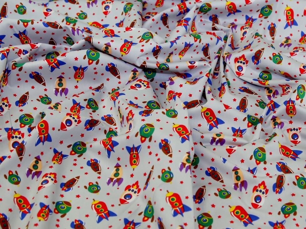 Deadstock 100% Cotton Poplin Fabric Silver Grey
 