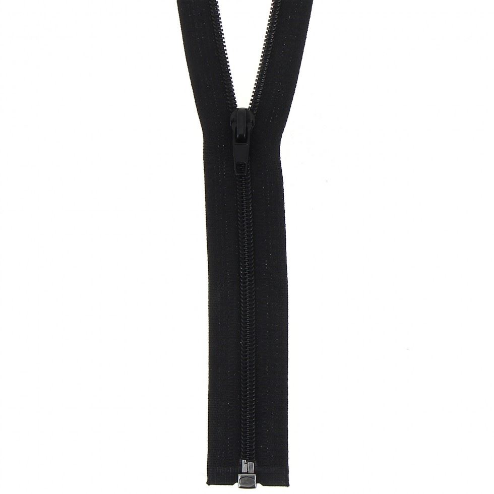 Milward Light Weight Open End Zips Black