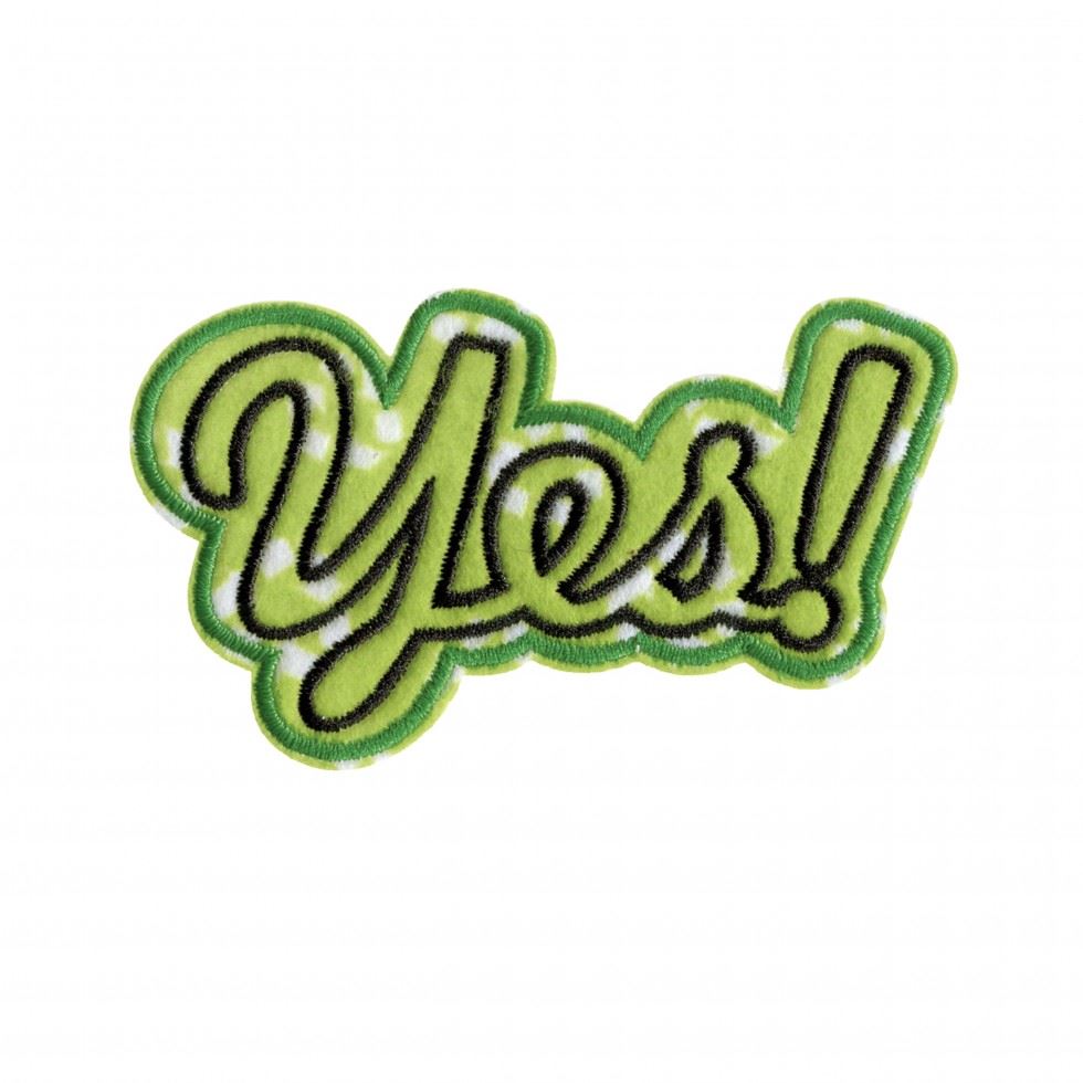 Prym Recycled Plastic Patch Motif Inscription Yes