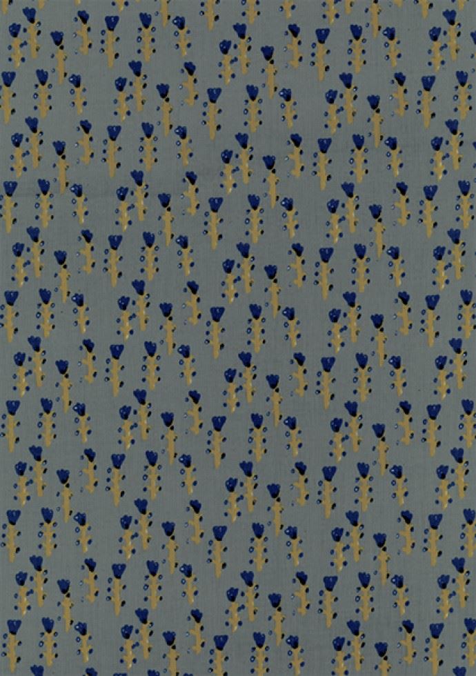Kokka Grey Cotton Lawn Fabric