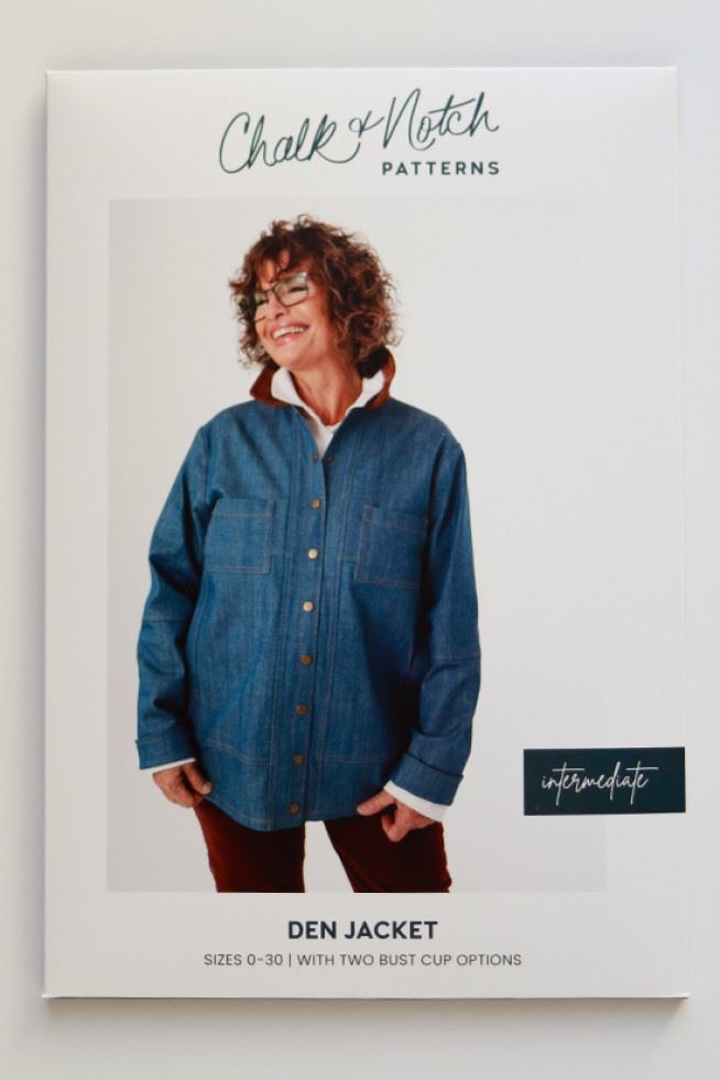 Chalk and Notch Paper Sewing Pattern Den Jacket
 