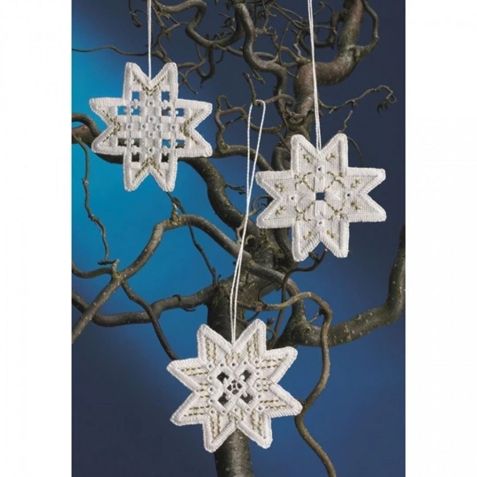 Permin Hardanger Stars 2 Embroidery Kit