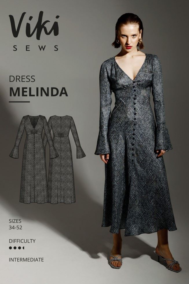 Vikisews Sewing Pattern Melinda Dress