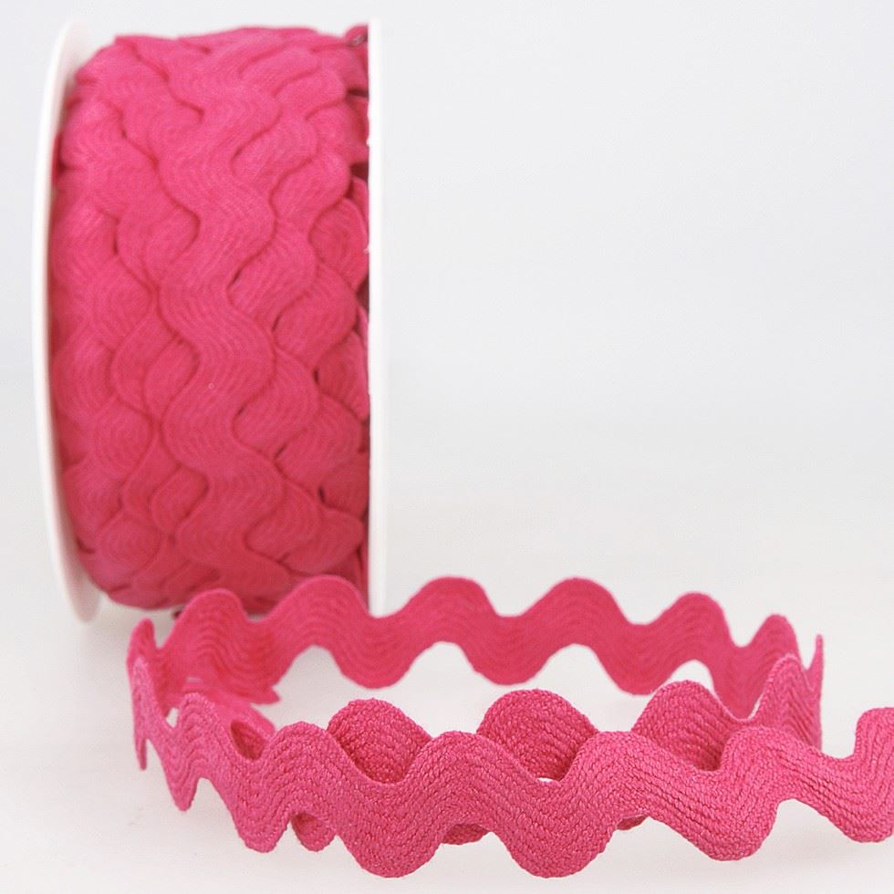 Stephanoise Ric Rac Trim Fuchsia Pink