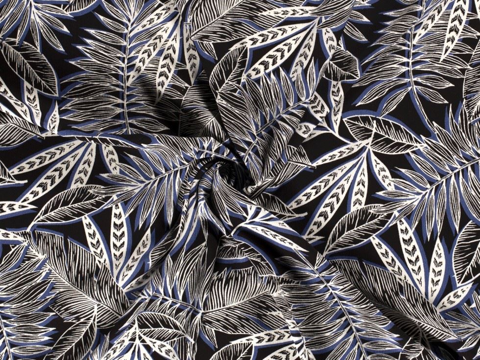 Viscose Crepe Fabric Indigo
 