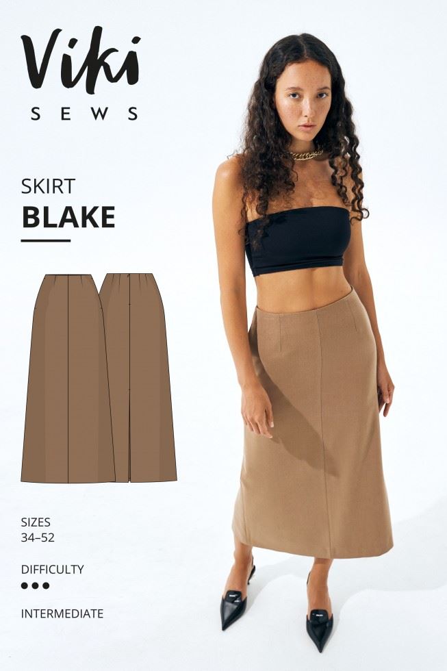 Vikisews Sewing Pattern Blake Skirt