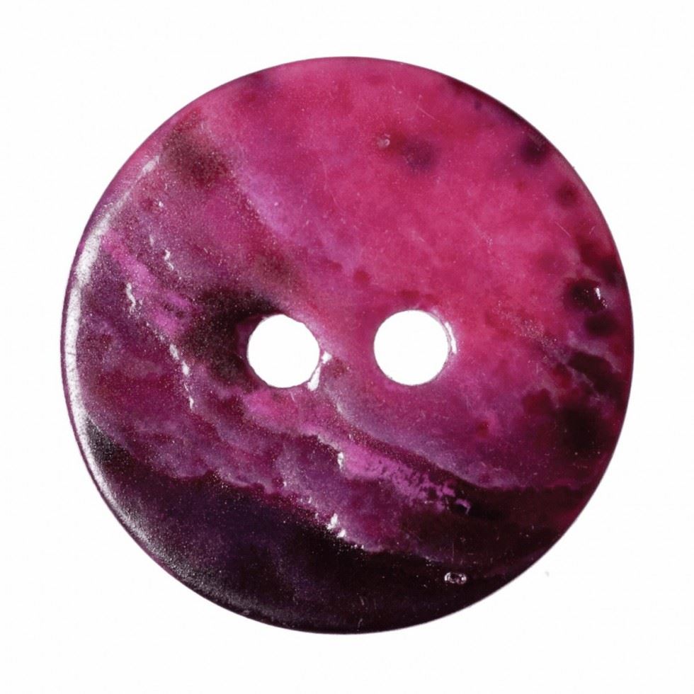 Hemline Fuchsia Round Shell Buttons