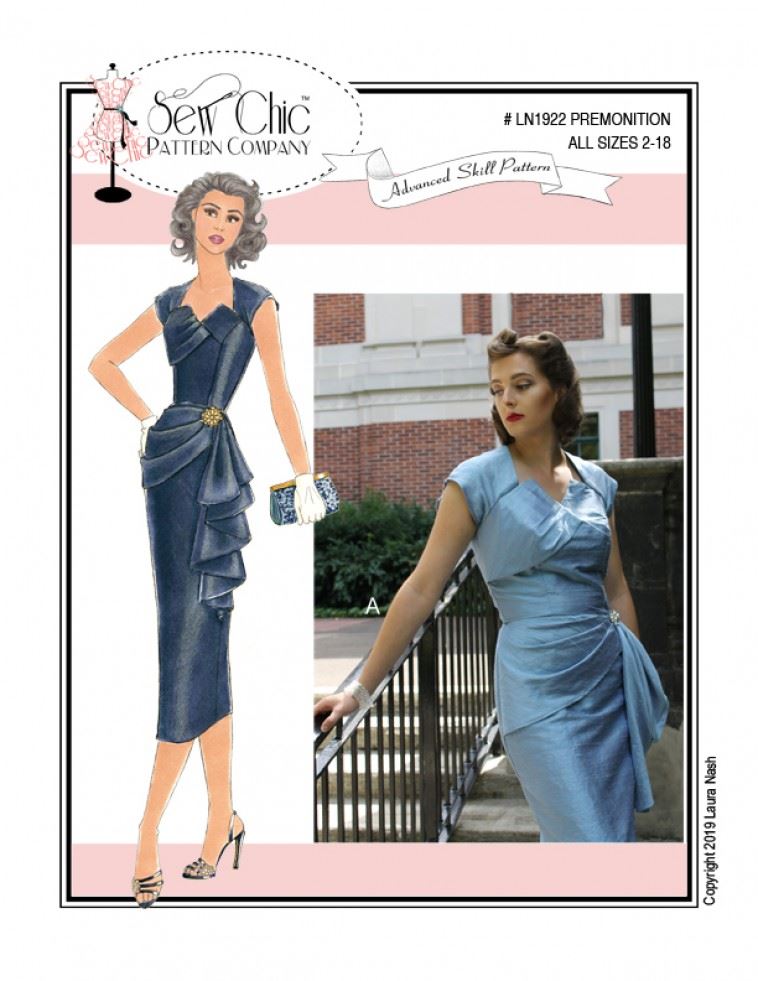 Sew Chic Sewing Pattern Premonition Dress