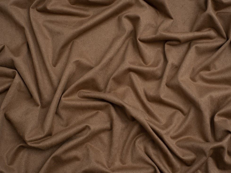 Minerva Core Range Tobacco Suede Stretch Knit Fabric