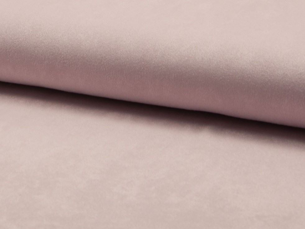 Deadstock Faux Suede Stretch Knit Fabric Rose Pink
 