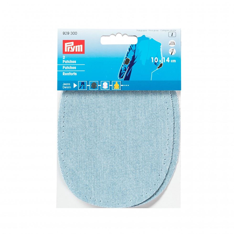 Prym Light Blue Denim Elbow Patches