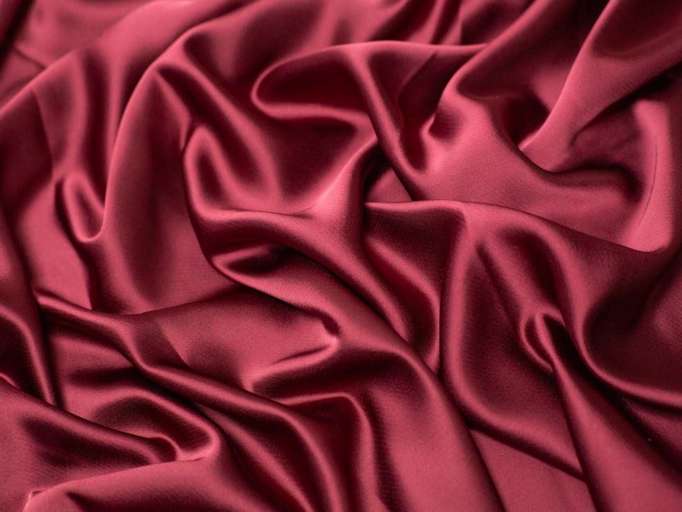 Minerva Core Range Aesha Satin Fabric Wine
 