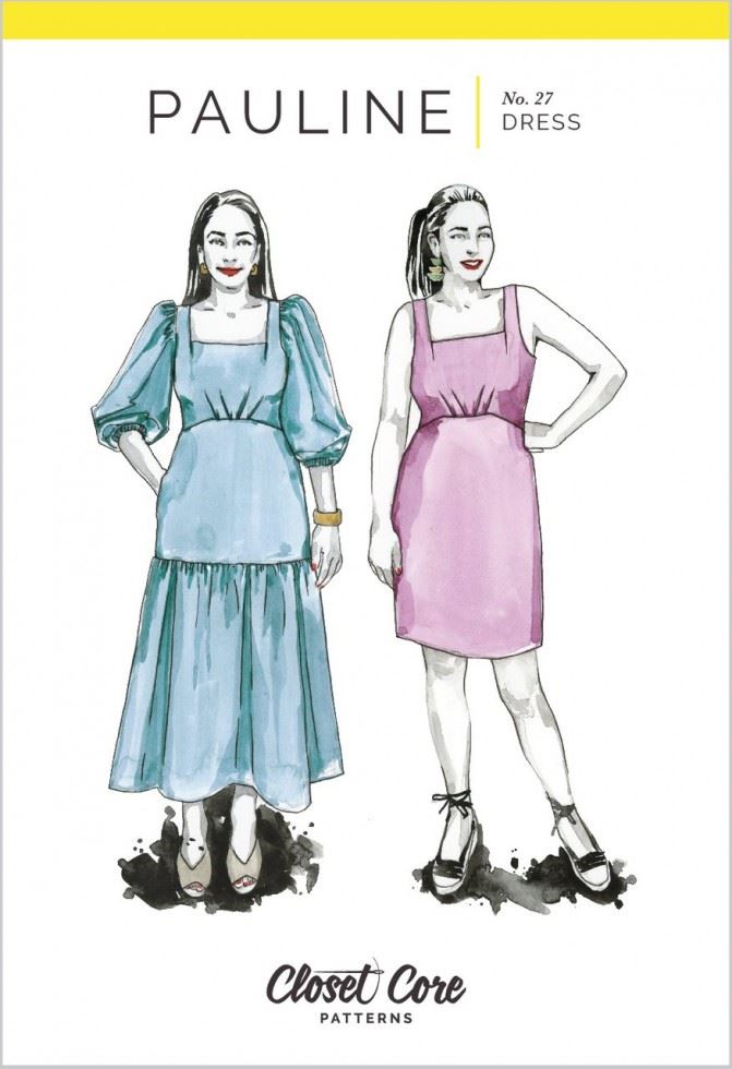 Closet Core Patterns Paper Sewing Pattern Pauline Dress
 