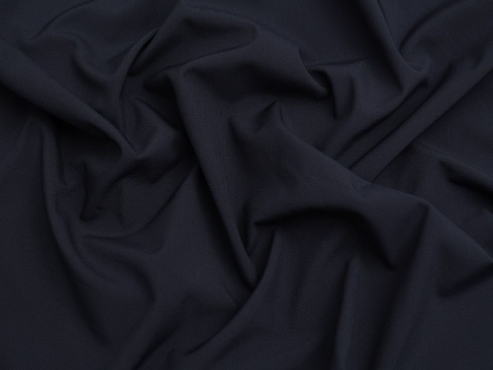 Minerva Core Range Fleece Back Soft Shell Coating Fabric French Navy
 
