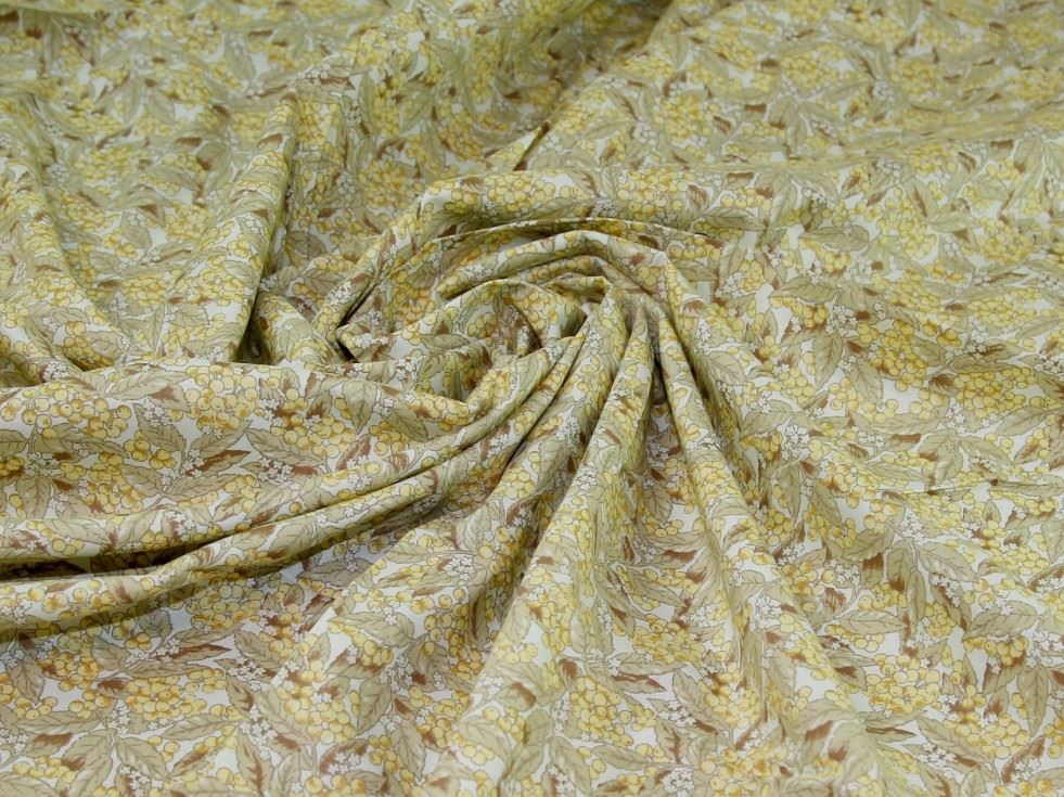 Yellow Deadstock 100% Cotton Poplin Fabric