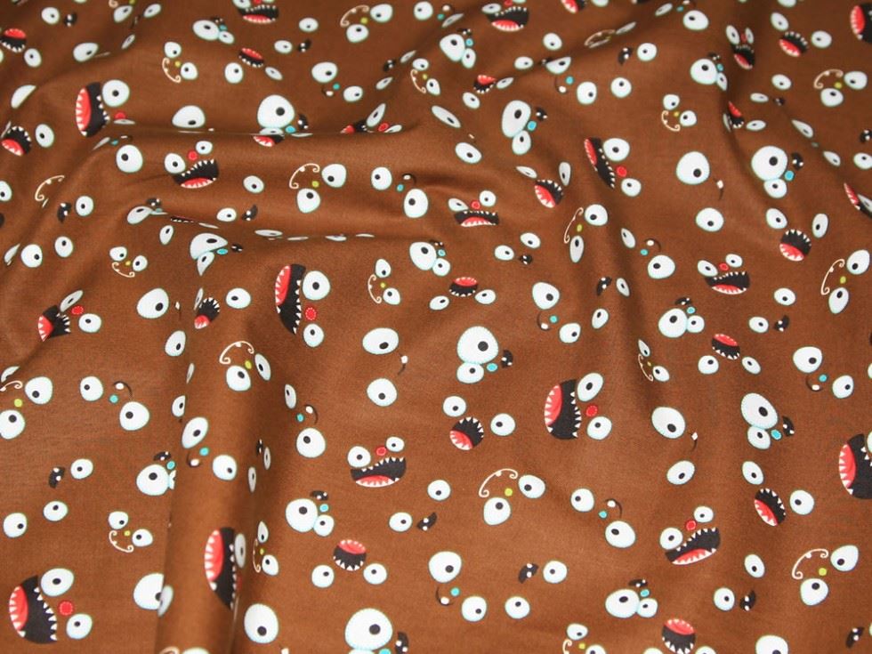 Camelot Fabrics Boys Brown 100% Cotton Poplin Fabric