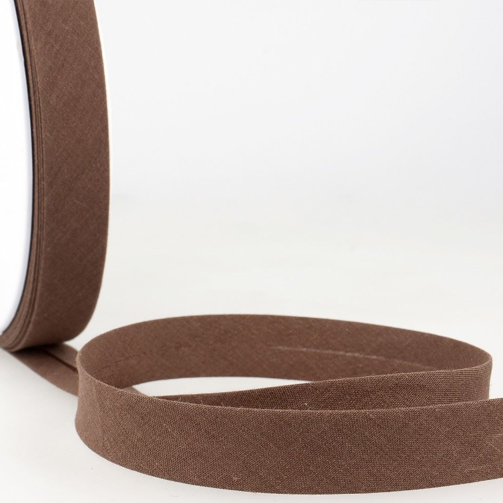 Stephanoise Polycotton Bias Binding Tape Chocolate Brown