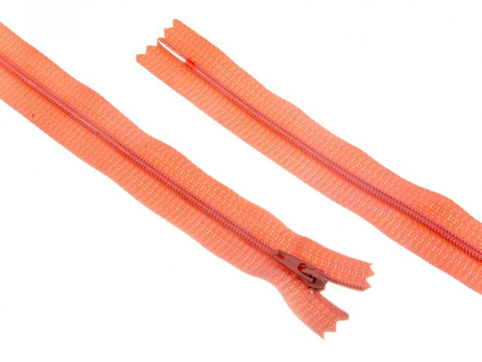YKK Nylon Closed End Dress Zips Pale Peach