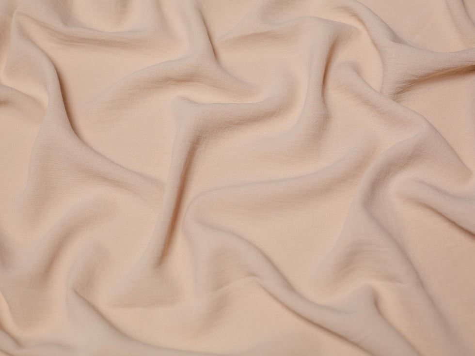 Minerva Core Range Ocean Washed Stretch Woven Crepe Fabric Stone
 