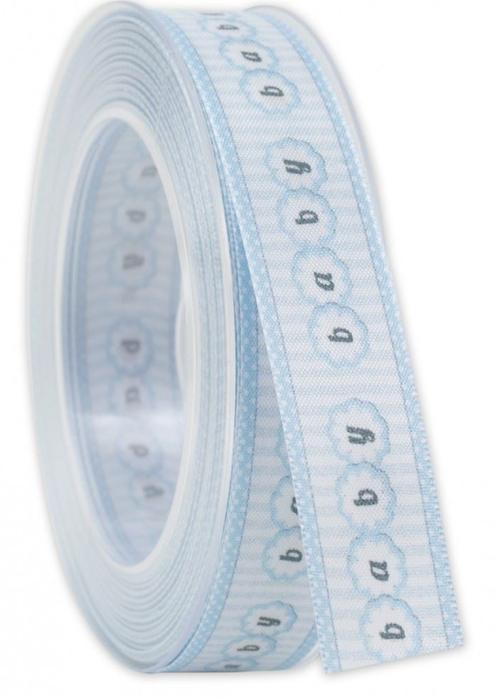 Baby Print Ribbon (Value Roll) Blue