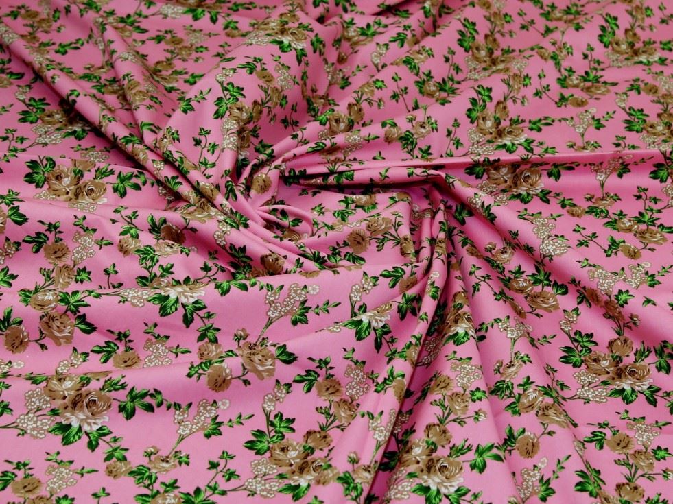 Pink Deadstock 100% Cotton Poplin Fabric