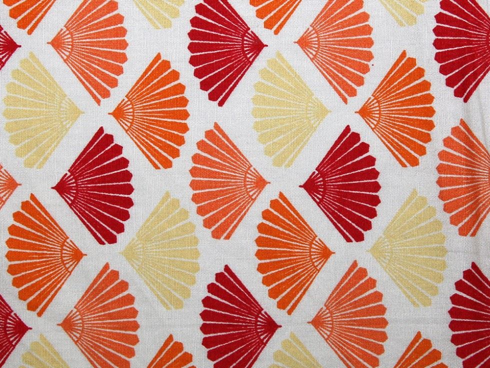 100% Cotton Poplin Fabric Orange
 