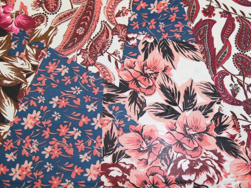 Wine Coral Deadstock Sheer Chiffon Fabric